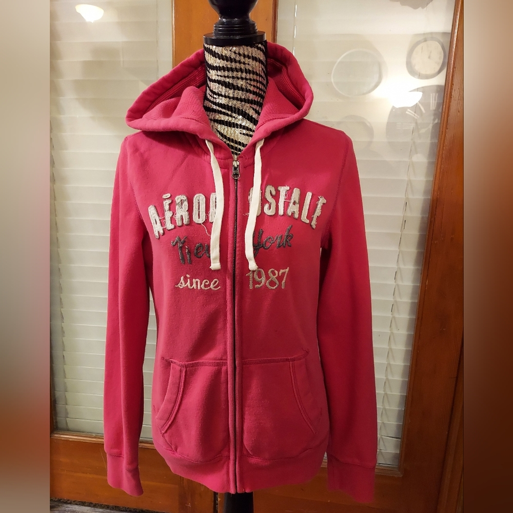 Pink AEROPOSTALE Zip Up Hoodie